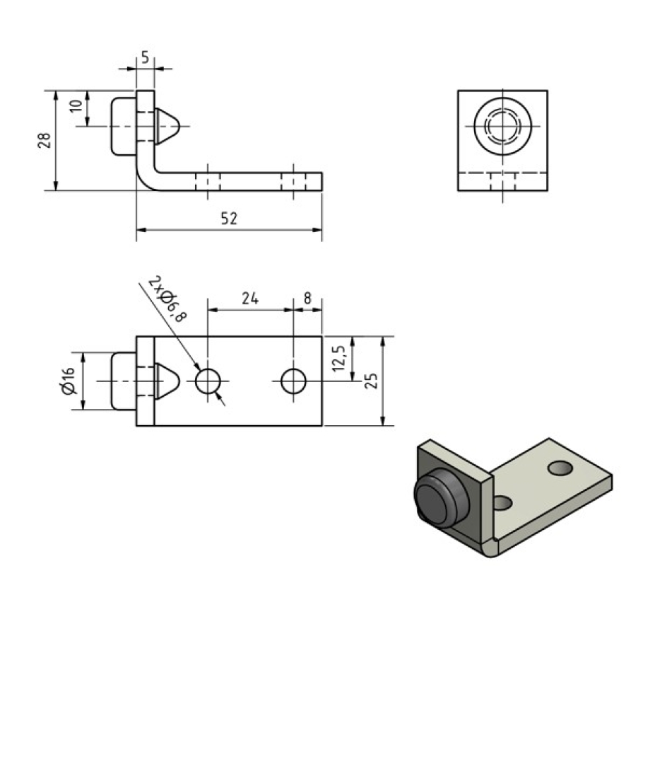 Winkelpuffer Gr. 1 MEA 10336010